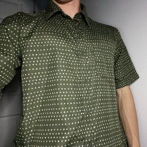 Marmot Green and White Men's Shirt